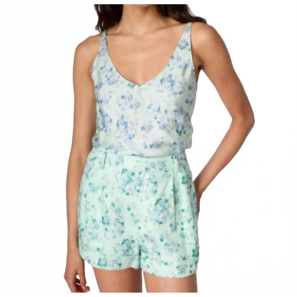NEW CAMI NYC rory floral hammered cami in climbing hydrangea